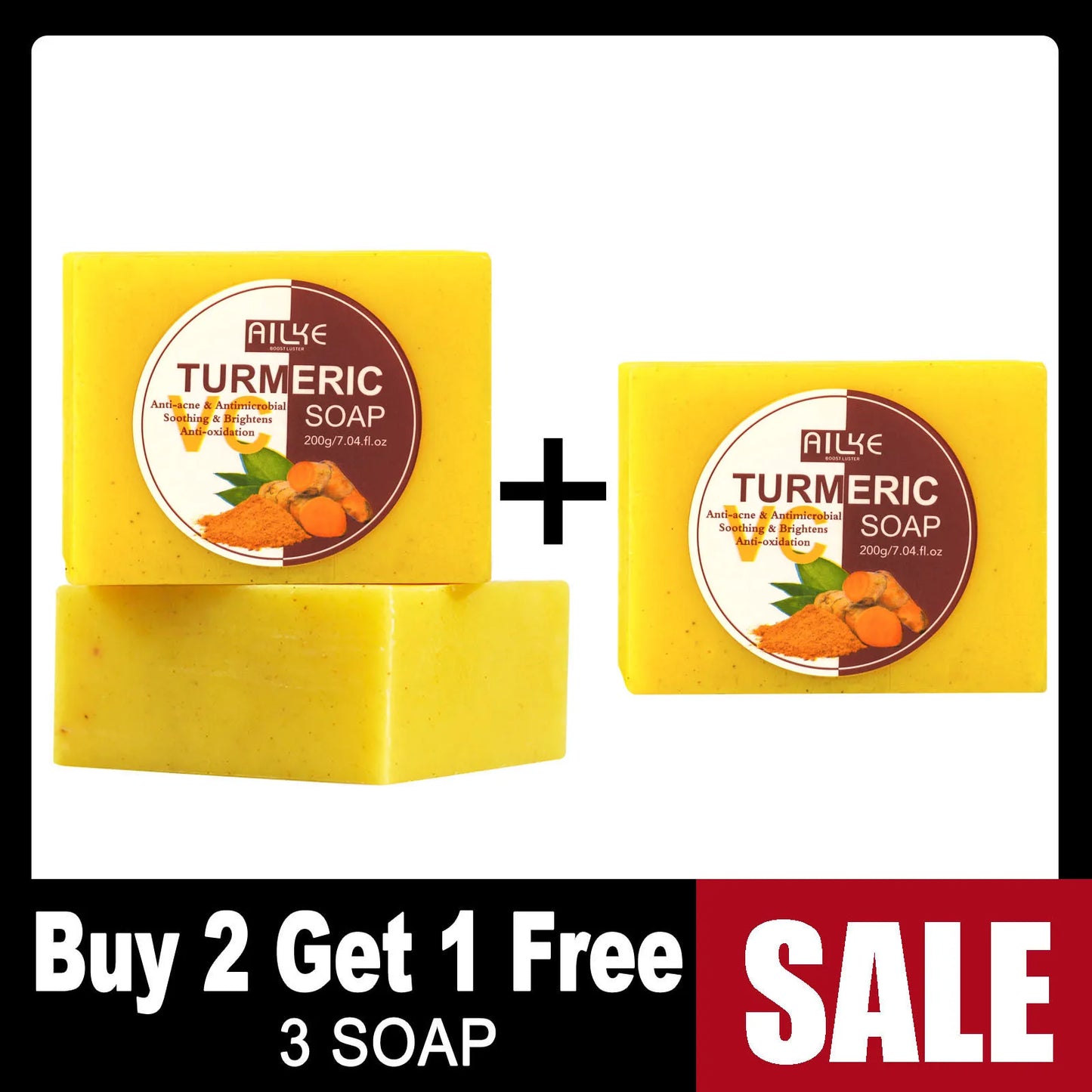 AILKE Organic Turmeric 5-in-1 Skin Care Kit – Brighten & Glow