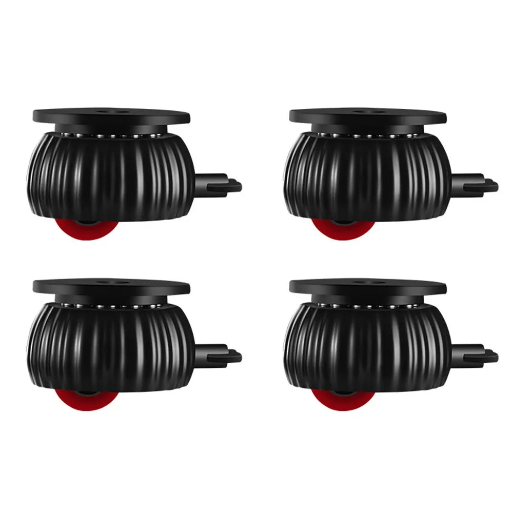 4-Pack Self-Adhesive 360° Swivel Furniture Caster Wheels