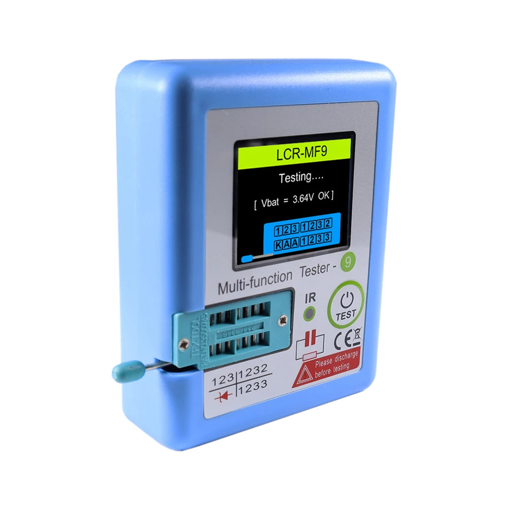 MF9 Transistor Tester Diode Triode Capacitance Resistance Meter 1.8" TFT LCR ESR NPN PNP MOSFET Graphic Display Peaceful Pleasures Health and Wellness