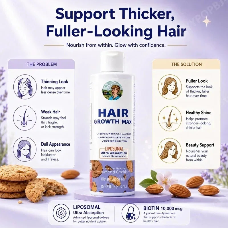 Women's Hair Growth MAX Liposomal – Biotin 10000mcg & Pumpkin Oil