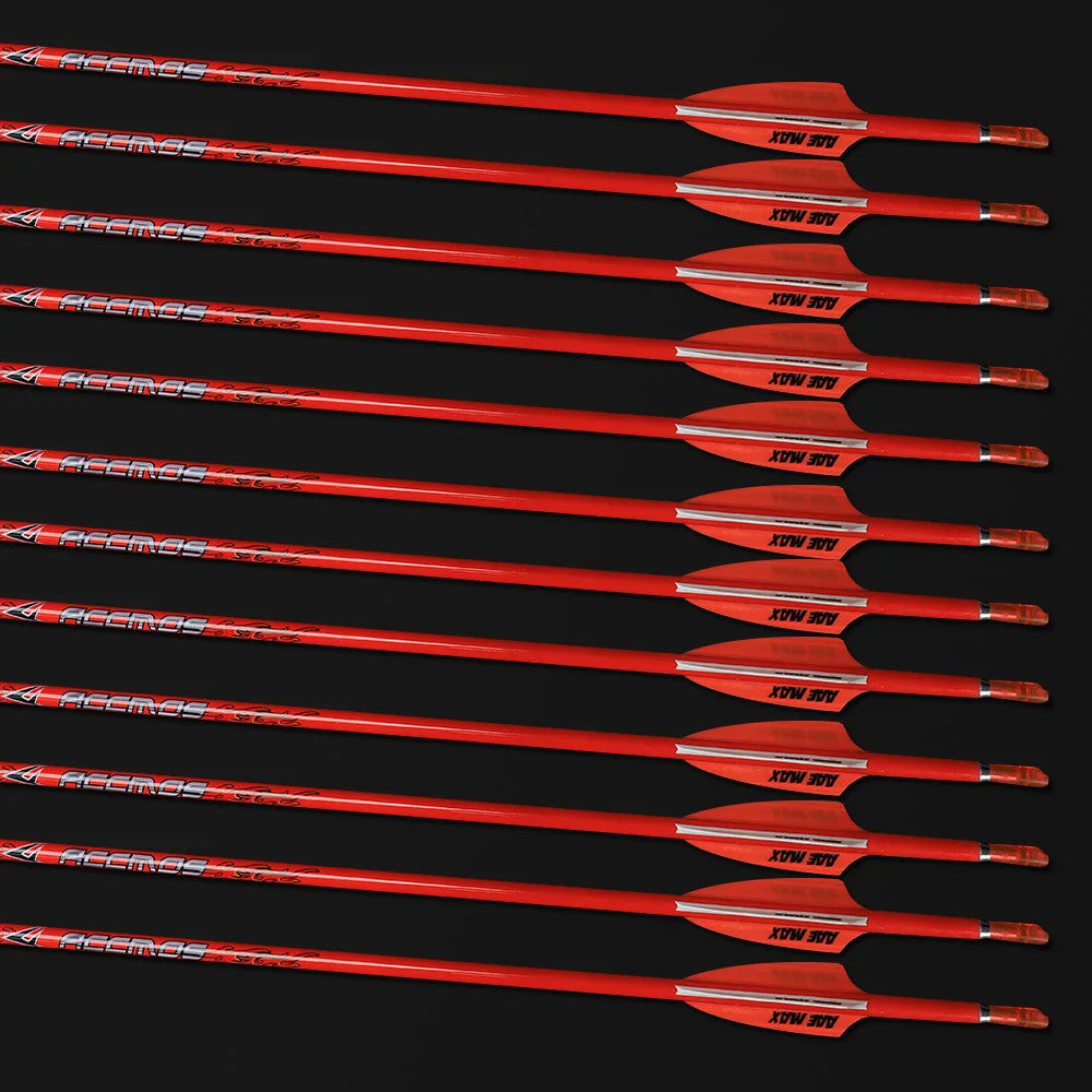 6 Pure Carbon Arrow Spine 400 500 600 700 800 900 1000 ID Pin Nock