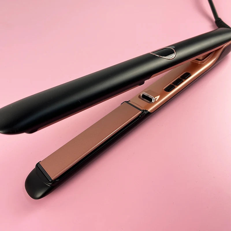 Professional Flat Iron Negative Ion Ceramic Hair Straightener Electric Fast Heat-Up Salon Styling Straightener Iron Peaceful Pleasures Health and Wellness