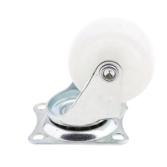 1/2/4Pcs New Heavy Duty Caster Wheel White Nylon Rubber 360 Degree Furniture Roller Furniture Carts Universal Swivel Casters Peaceful Pleasures Health and Wellness