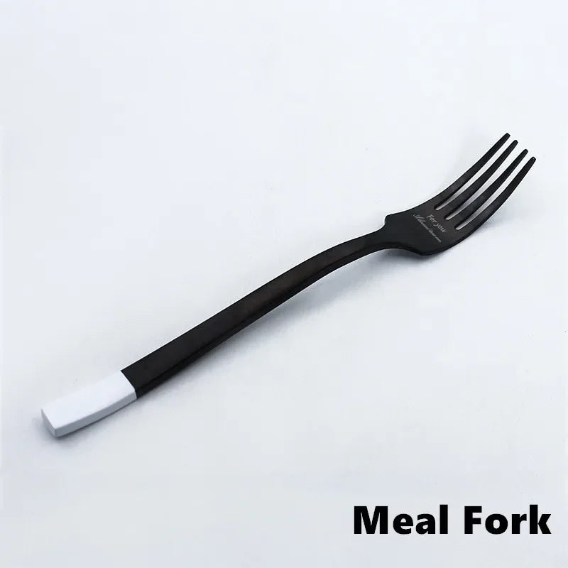 End Stainless Steel Cutlery Western Tableware Fork Steak Knife