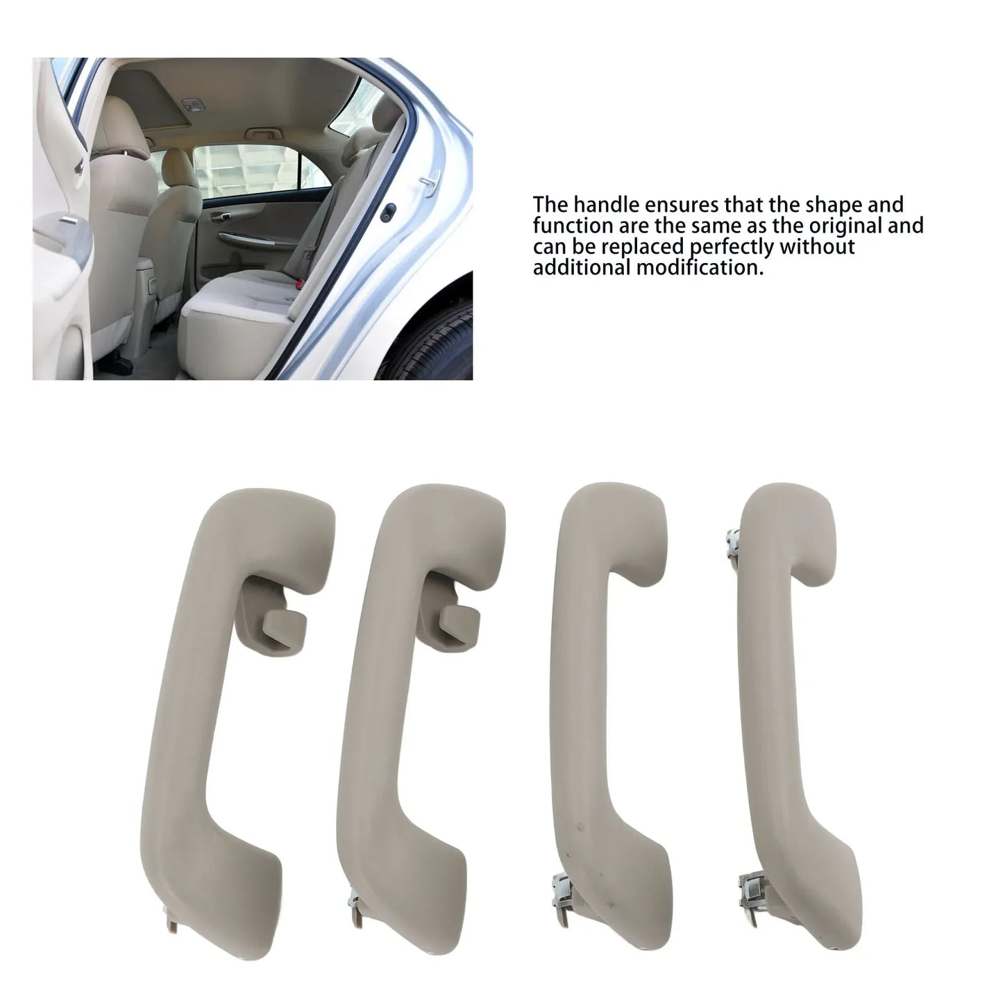 Interior Pull Roof Grab Handle ABS Auto Comfortable Grip Replacement