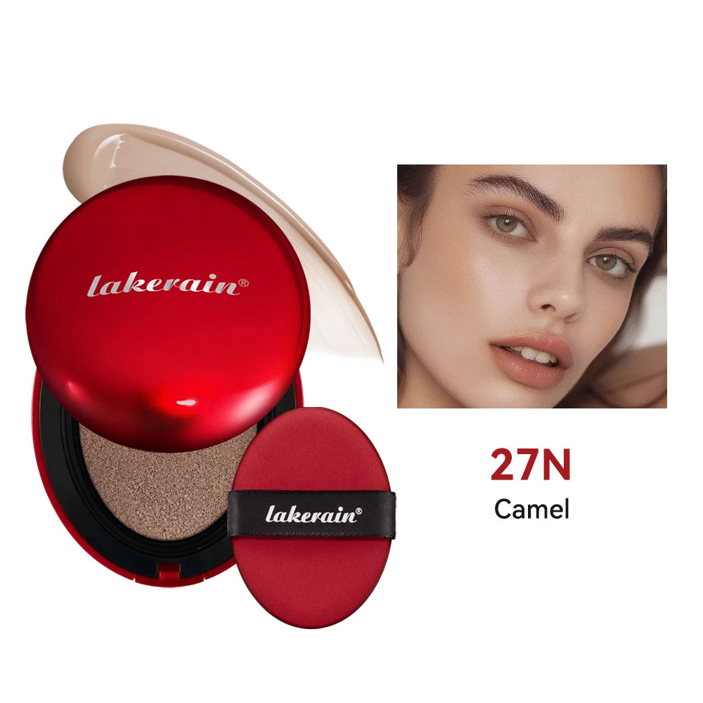 Sunscreen Cushion Foundation Natural Moisturizing Concealer Whitening Oil-control Women Base Long-lasting Makeup Korean Cosmetic Peaceful Pleasures Health and Wellness 27N
