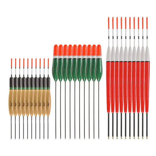 10pcs Fishing Float Set, Lightweight Wooden Fishing Floats, High Sensitivity Bite Indicator, Ideal for Anglers & Beginners Peaceful Pleasures Health and Wellness