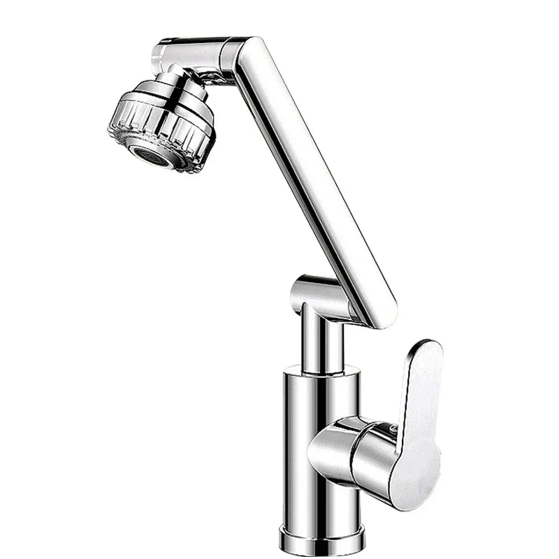 Rotating Dual-Mode Kitchen & Bathroom Faucet – Hot & Cold