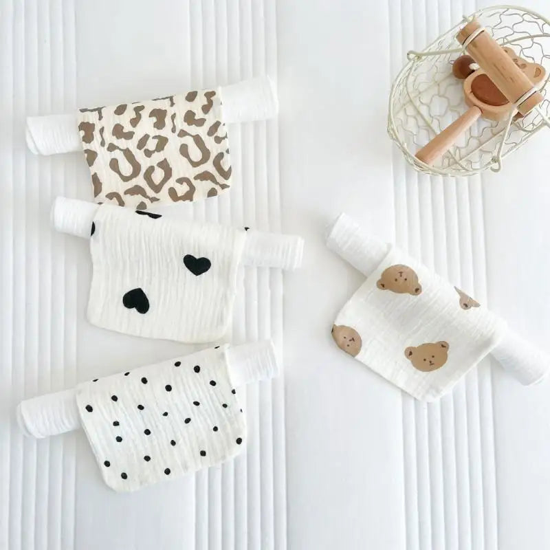 Cartoon Cotton Sweat Towel for Baby Toddler – Absorbent Back Pad
