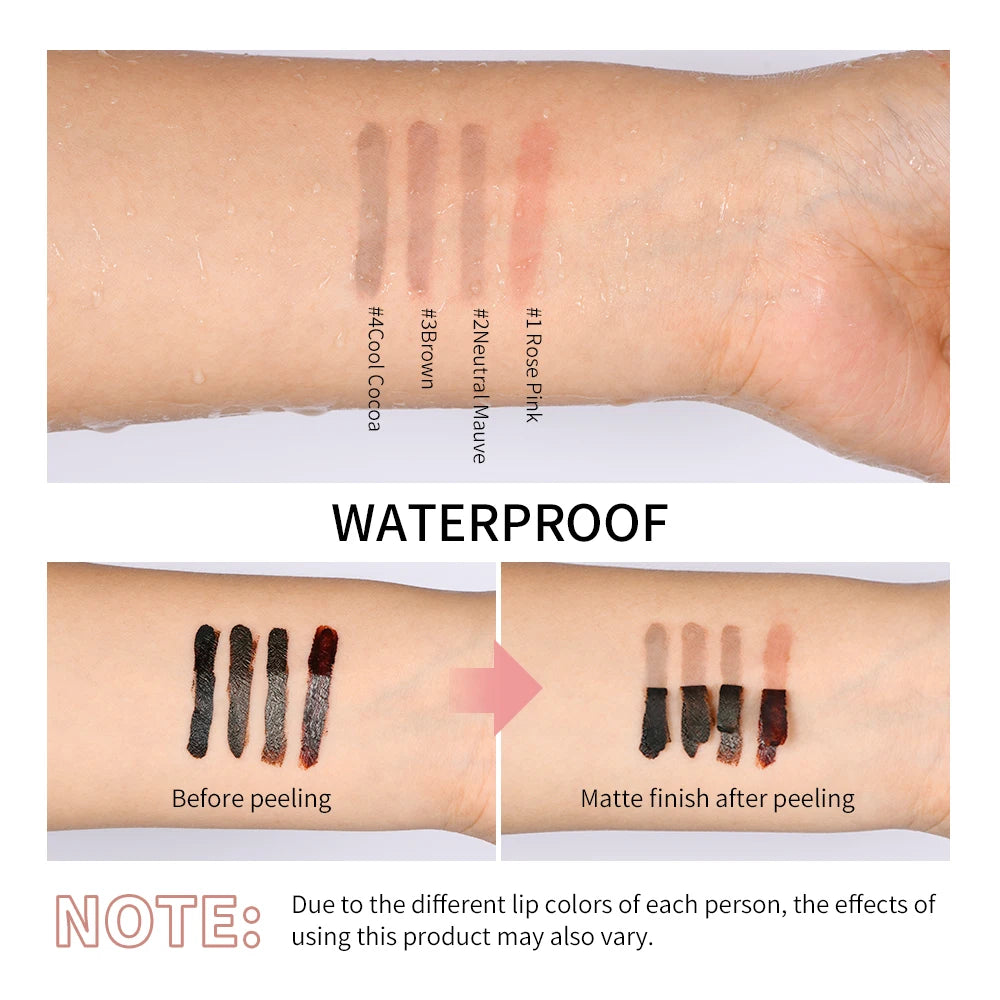 4colors Peel Off Lip Liner Waterproof Long Lasting Lipliner Pencil Moisturising Lips Gloss Tattoo Lipgloss Lipsticks Cosmetics Peaceful Pleasures Health and Wellness
