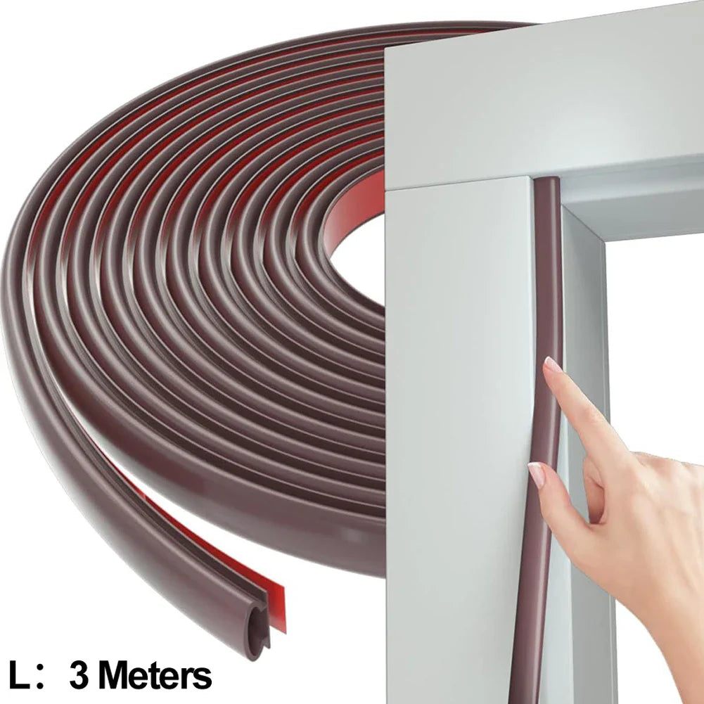 D-Shape Door & Window Draught Excluder Seal Strip | 3M PVC