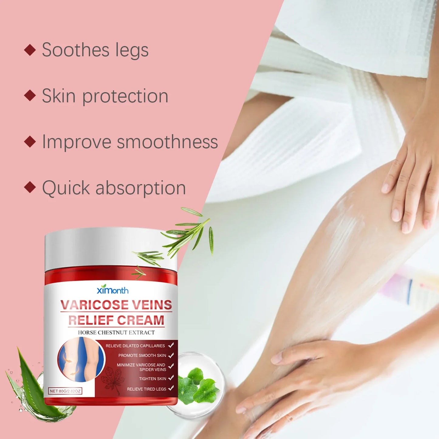 Ximonth Leg Massage Cream – Soothing, Firming & Moisturizing