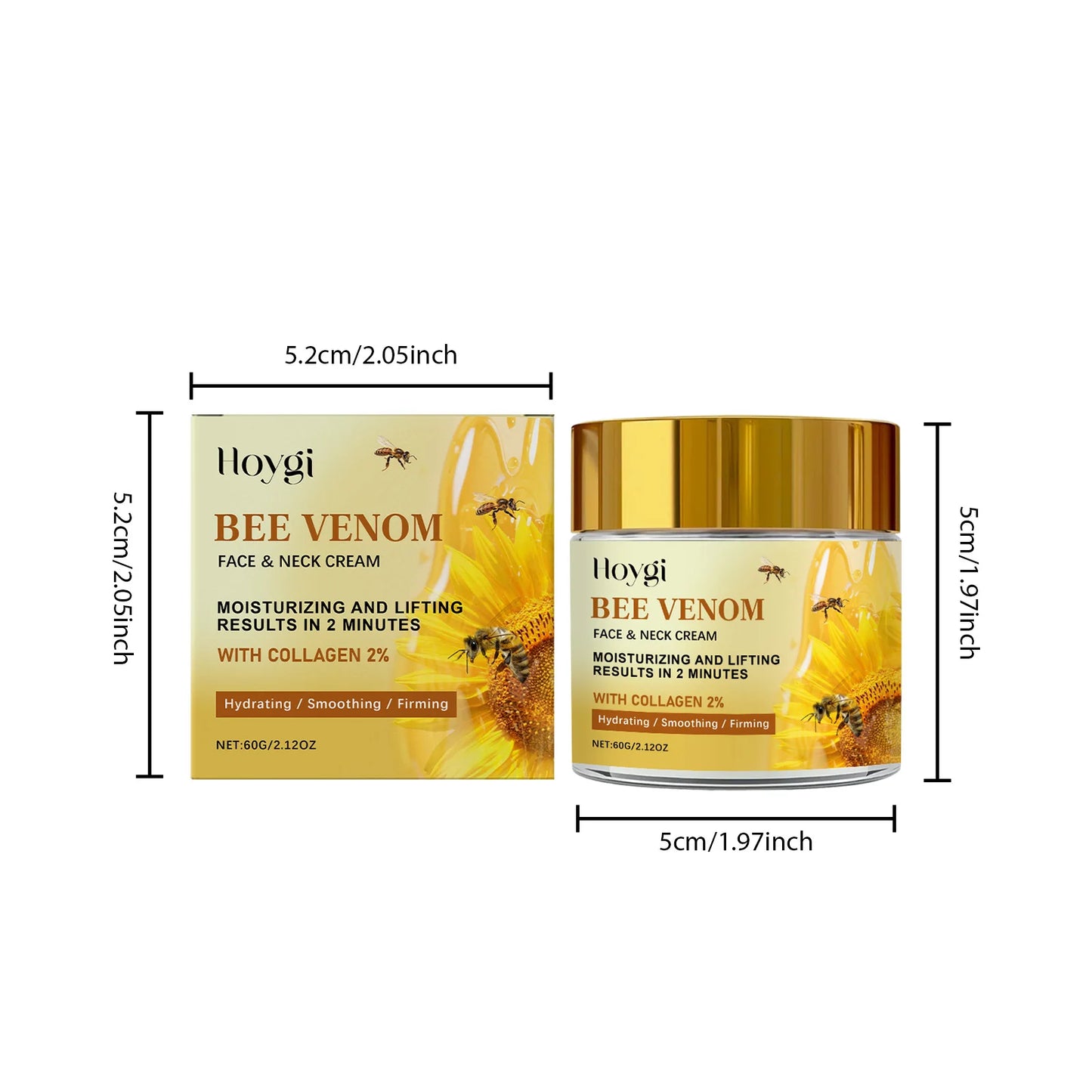Bee Venom Firming Face & Neck Cream – Anti-Aging Moisturizer