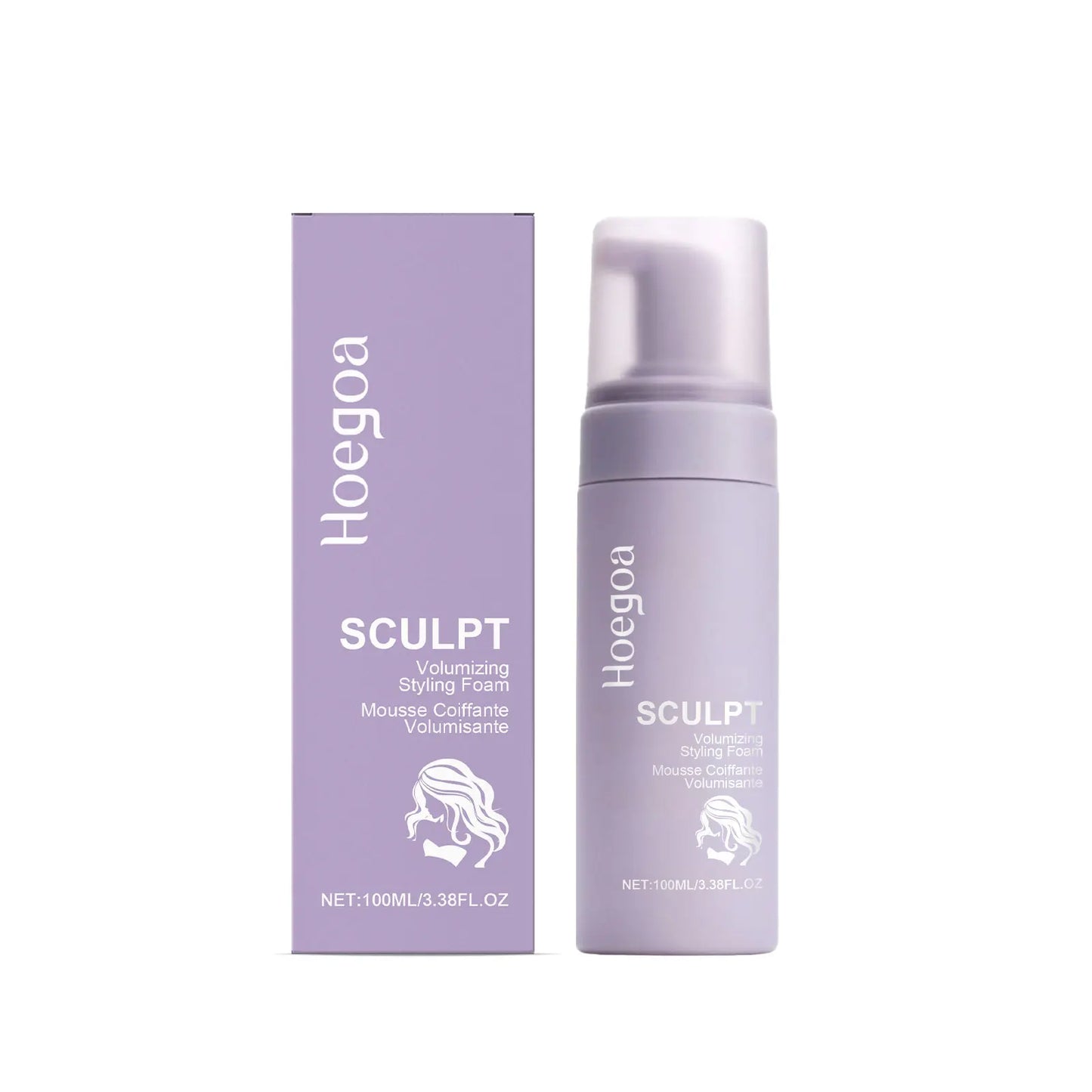 HOEGOA Curly Hair Mousse – Anti-Frizz, Volume & Strong Hold 100ml
