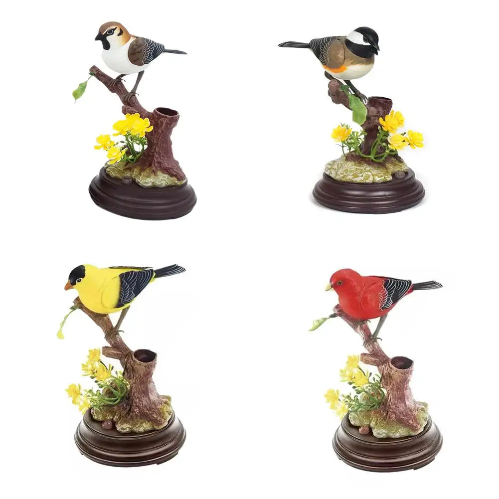 Simulation Voice Control Little Bird Creativity Cute Decorative Item