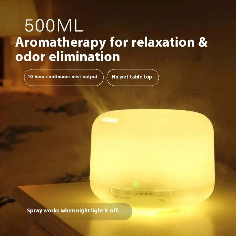500ml Aroma Diffuser & Humidifier with Colorful Night Light