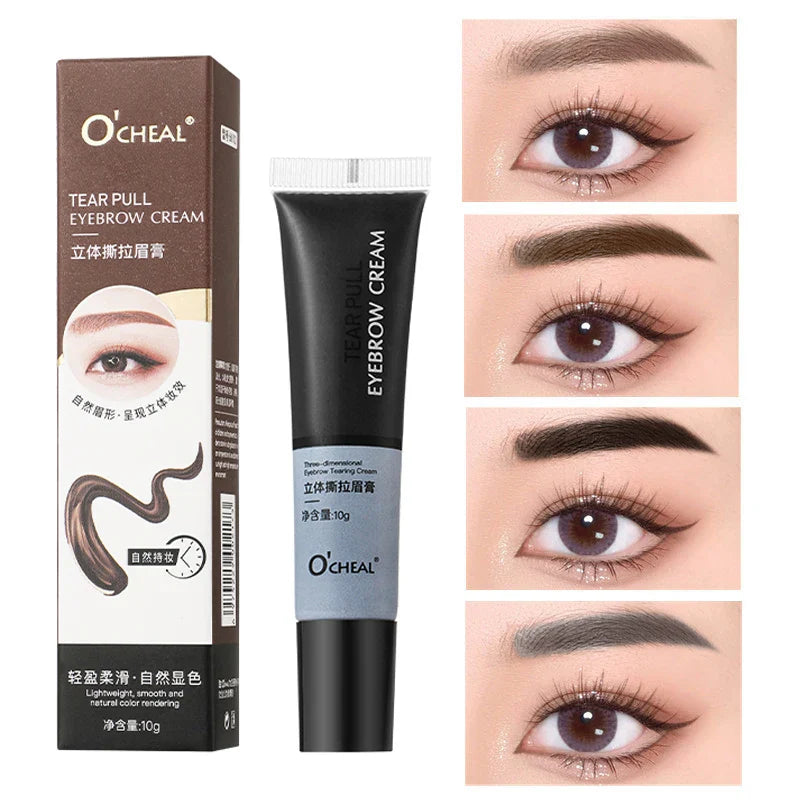 Tear-Off Eyebrow Dye Cream – Waterproof & Natural Look