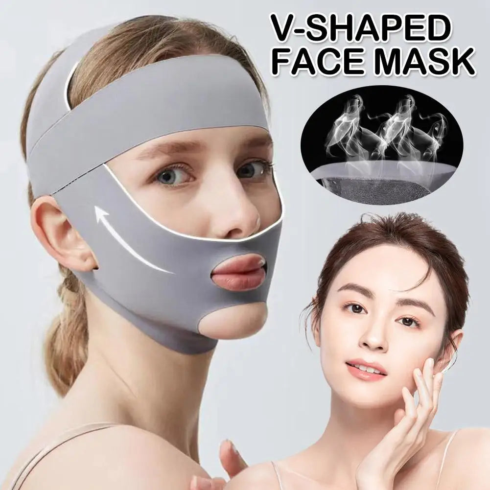 V-Line Face Sculpting Mask – Adjustable Jawline Lifting Strap