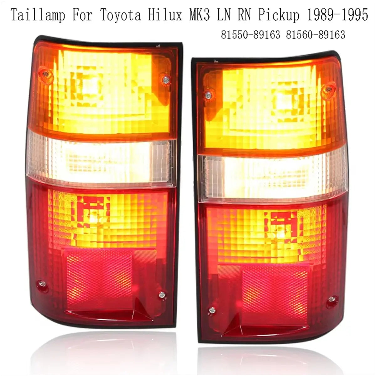 Toyota Hilux MK3 Rear Tail Lights Pair 1989-1995 | 81550-89163 Peaceful Pleasures Health and Wellness