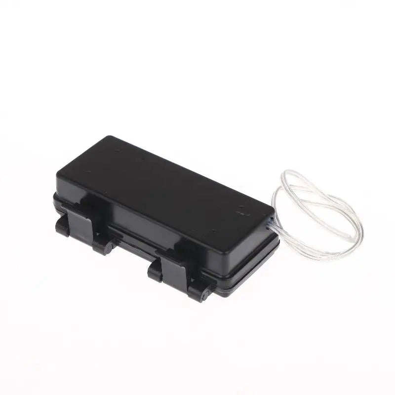 2 Sections AA Battery Holder 3V No.5 Waterproof Dustproof Battery Cartridge With ON-OFF Peaceful Pleasures Health and Wellness