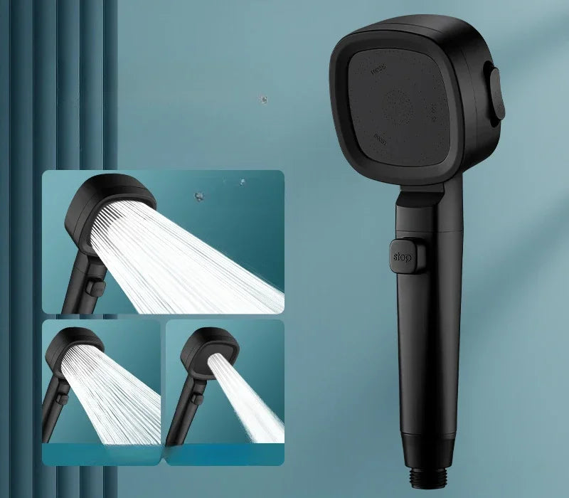 High Pressure Water-Saving Shower Head | 3 Spray Modes