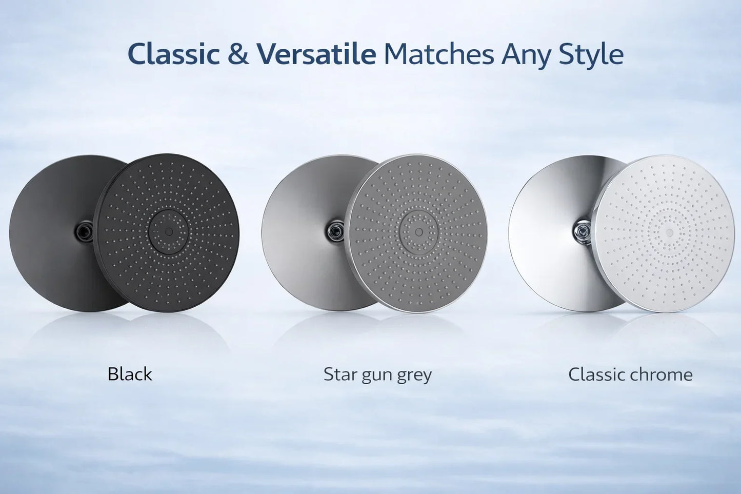 12-Inch Rainfall Shower Head – Air-Pressurized Water Saving Spa