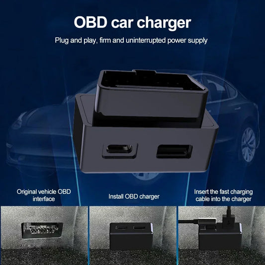 For Tesla Model 3/Y/X/S OBD Adapter Charger Splitter for Car Diagnostic Charging Tool Accessories Peaceful Pleasures Health and Wellness