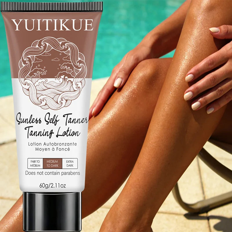 YUITIKUE Sunless Self Tanner Lotion – Bronze Glow 60g