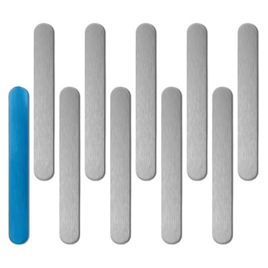 Self-Adhesive Metal Plates for Magnets – 10 Pack Steel Strips Magnetic Mounting Plates Oasis Select