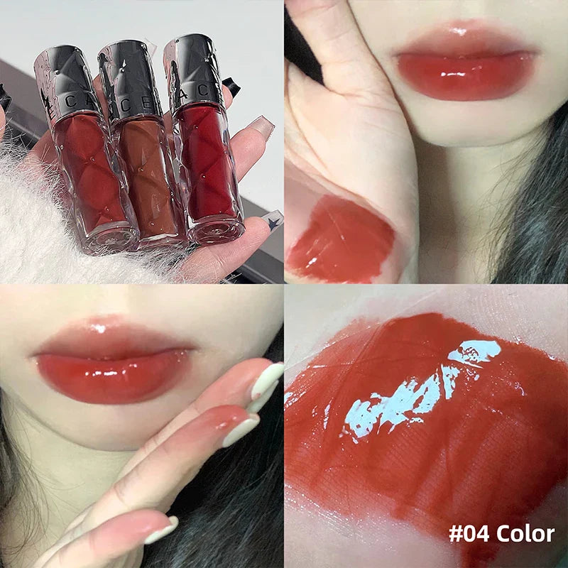 CACE Crystal Lip Gloss – Hydrating Mirror Glaze Lip Tint