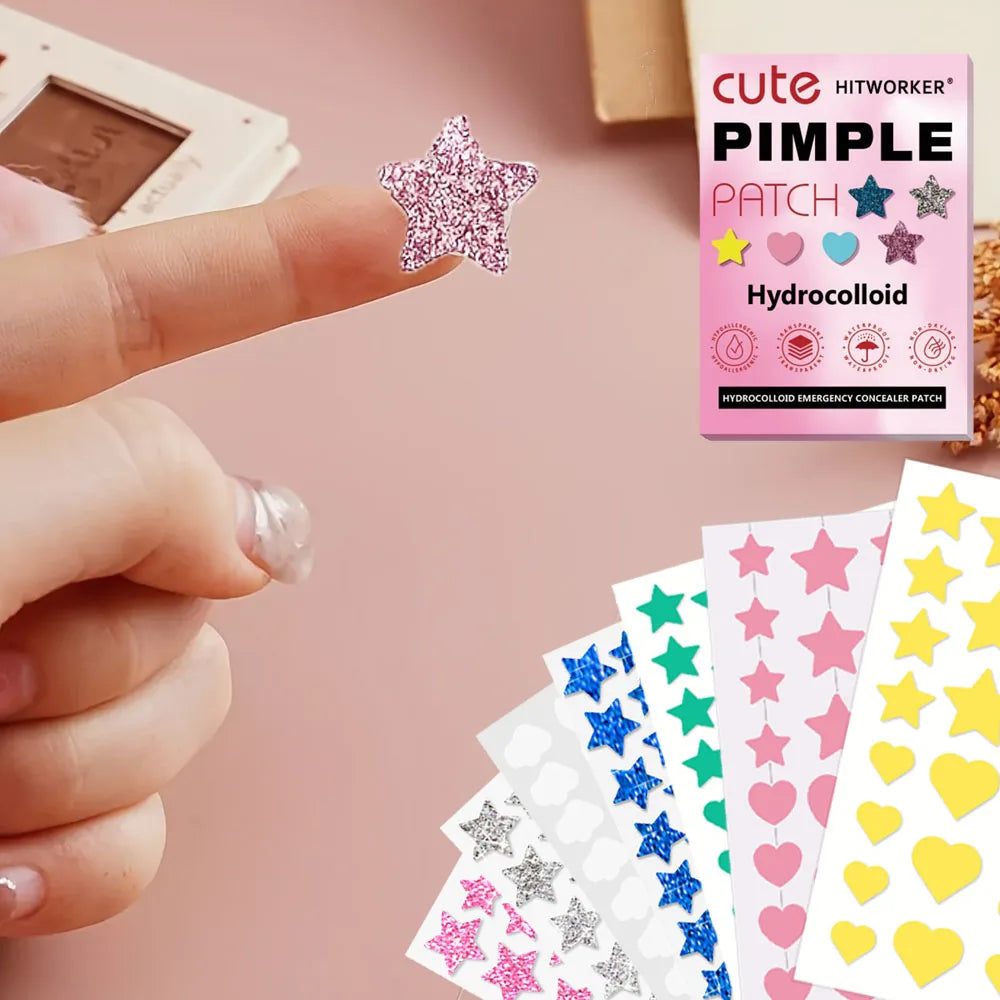 Invisible Hydrocolloid Acne Patches – Waterproof, All Skin Types