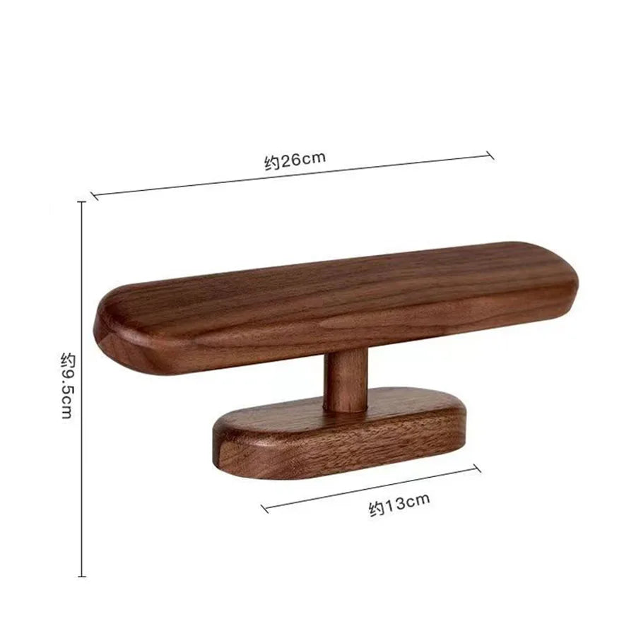 Walnut Wood Watch & Jewelry Display Stand Rack Organizer