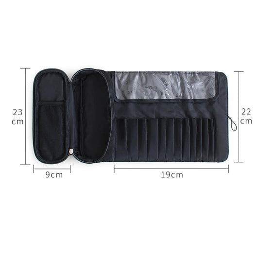 Mutifunctional Cosmetics Case Makeup Brushes Bag Travel Organizer Makeup Tools Rolling Pouch Cosmetics Makeup Peaceful Pleasures Health and Wellness