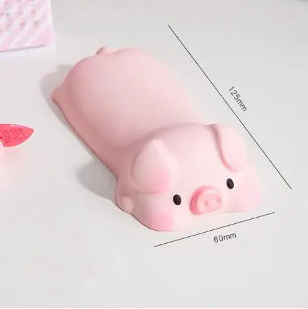 New Cute Wrist Rest Support For Mouse Pad Computer Laptop Arm Rest For Desk Ergonomic Kawaii Slow Rising Squishy Toys Peaceful Pleasures Health and Wellness pig