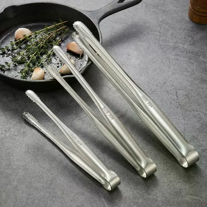 Stainless Steel BBQ & Kitchen Tongs | Reusable Food Tongs