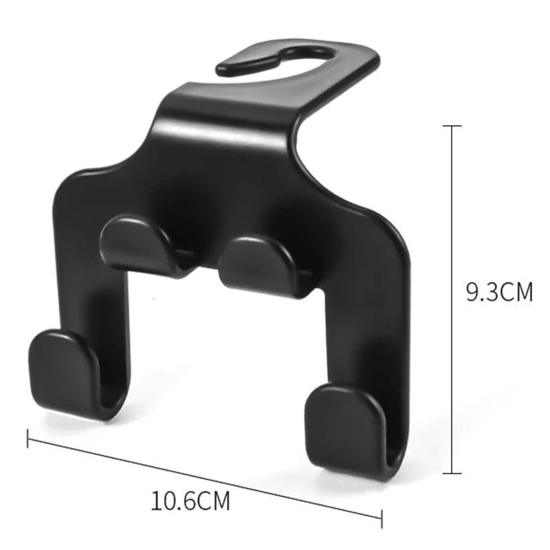 Car Headrest Hanger Hook – 2-in-1 Phone Mount & Bag Holder