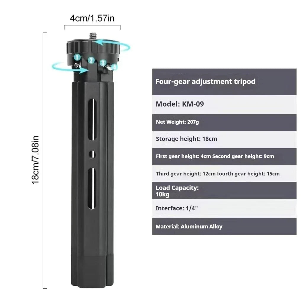 Mini Metal Alloy Tripod for DJI, Insta360 & GoPro Cameras
