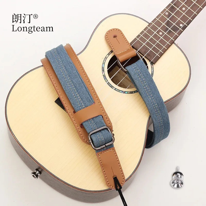 Personalized Denim Ukulelestrap Widened Decompression Ukulele