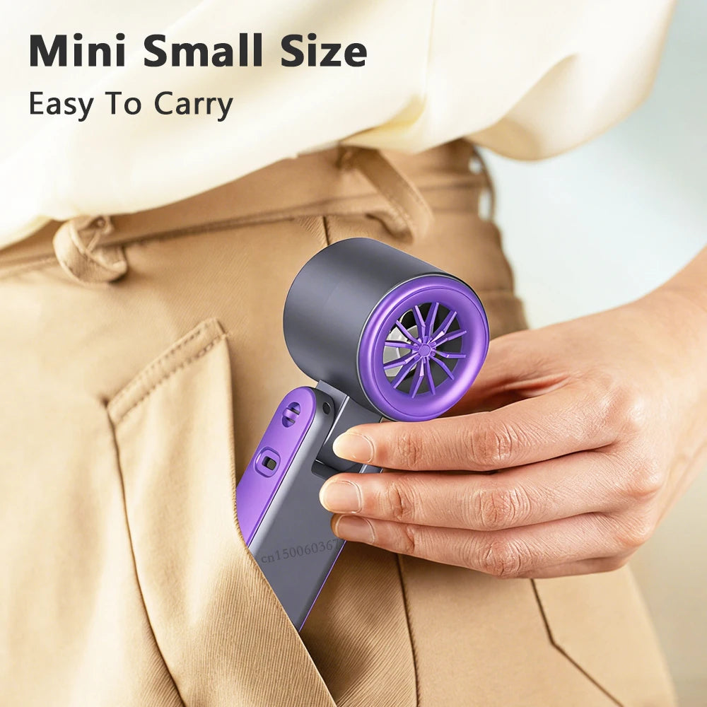 3000mAh Handheld Mini Fan Portable Foldable Desk Fan USB Rechargeable Air Circulation Fan for Travel Outdoor Neck Hanging Fan Peaceful Pleasures Health and Wellness
