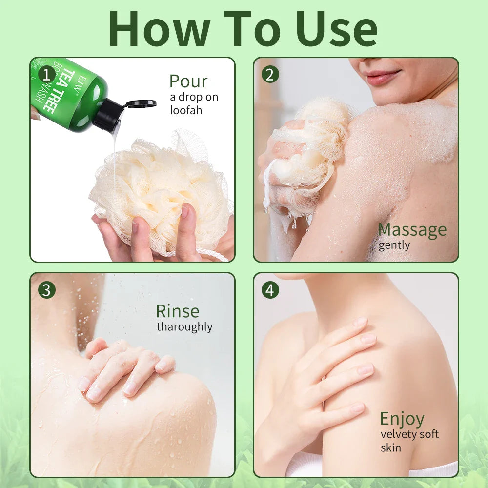 Tea Tree Body Wash – Odor Control, Back Acne & Moisturizing