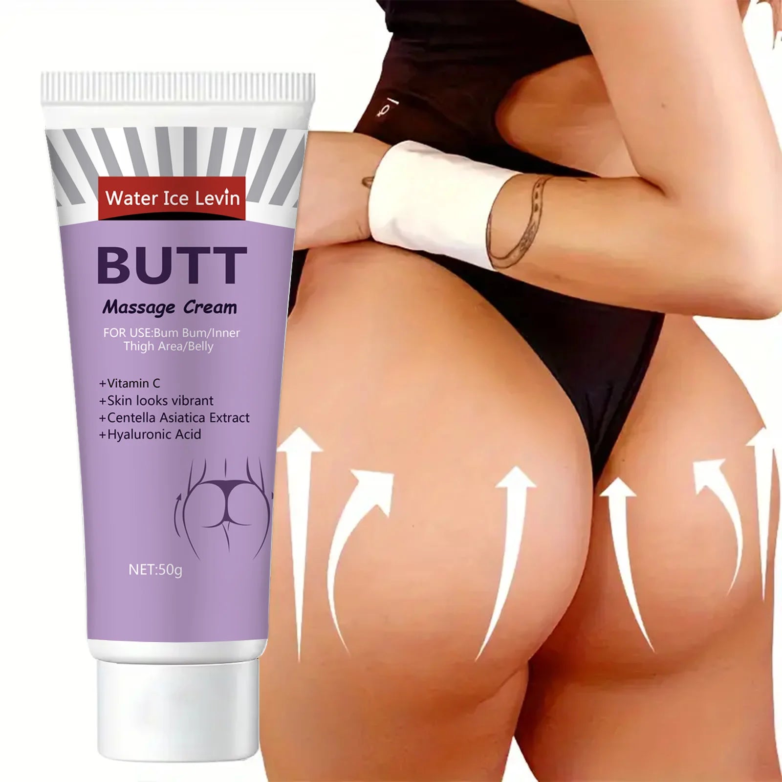 Hip & Body Cream – Glycerin, Vitamin C & Hyaluronic Acid Body Moisturizing Cream Peaceful Pleasures Health and Wellness