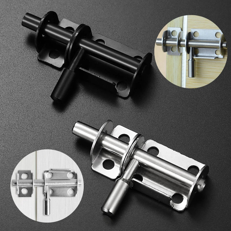 New Stainless Steel Door Latch Solid Sliding Bolts Latch Hasp Home Hardware Gate Safety Toilet Door Lock Peaceful Pleasures Health and Wellness