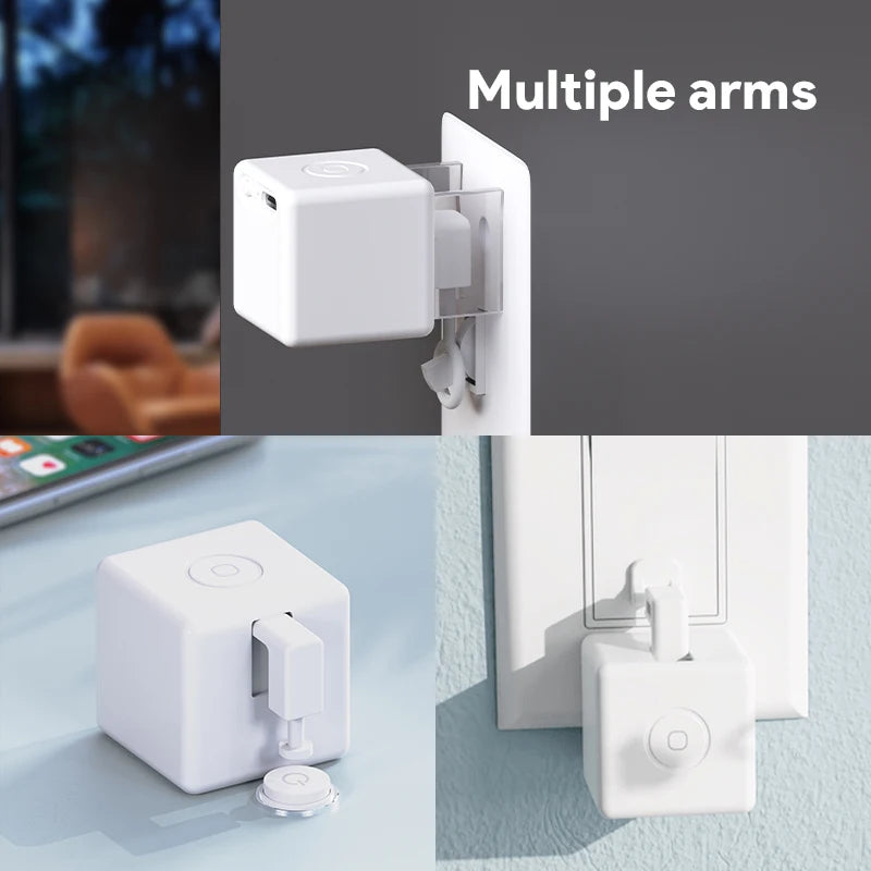 Tuya Smart Touch Finger Robot ZigBee 3.0 Chargeable Switch Button Pusher Bot Remote Control App Support Alexa Google Home Alice Peaceful Pleasures Health and Wellness