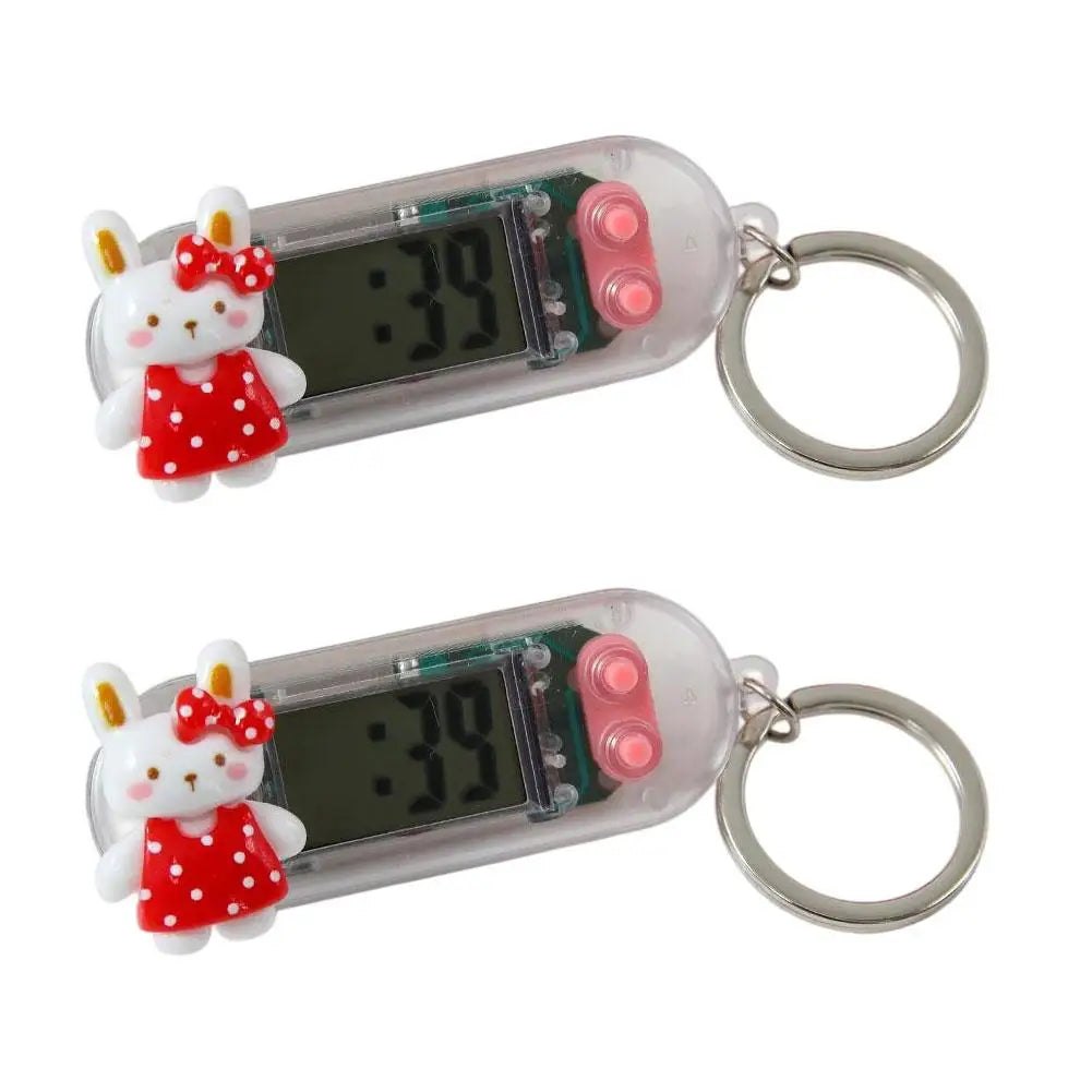 Cute Cartoon Keychain Digital Watch | Mini Silent Stopwatch