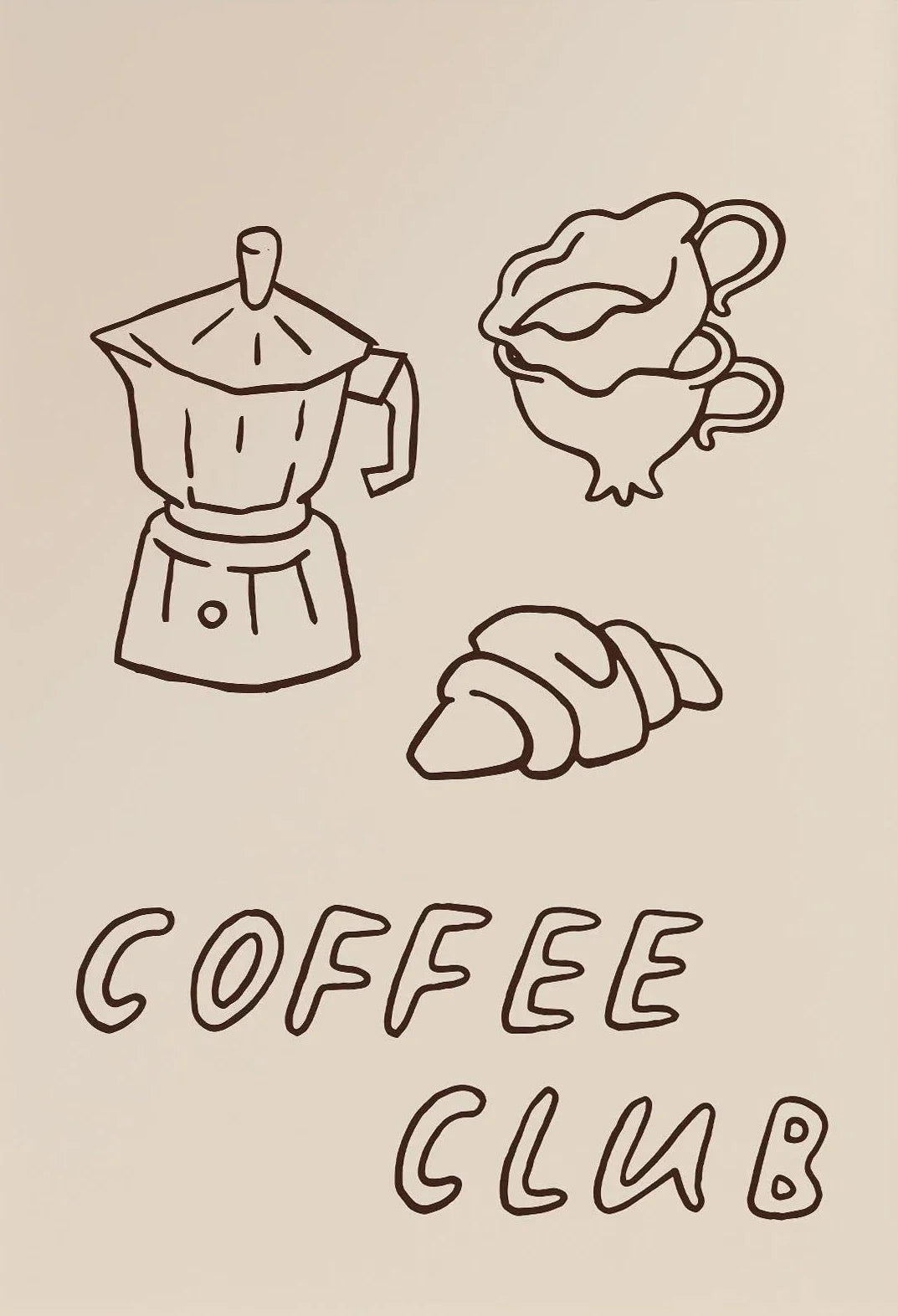 Retro Coffee Café Canvas Wall Art | Kitchen Decor Gift
