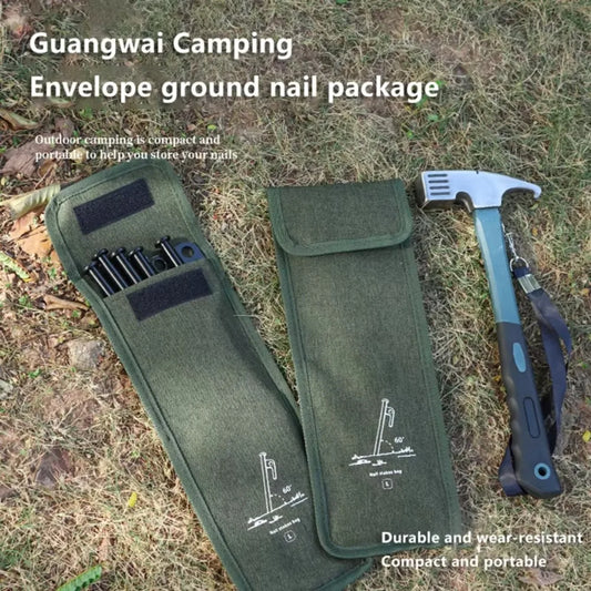 Oxford Cloth Camping Tent Stake Bag & Multifunctional Tool Pouch Camping Tool Pouch Peaceful Pleasures Health and Wellness