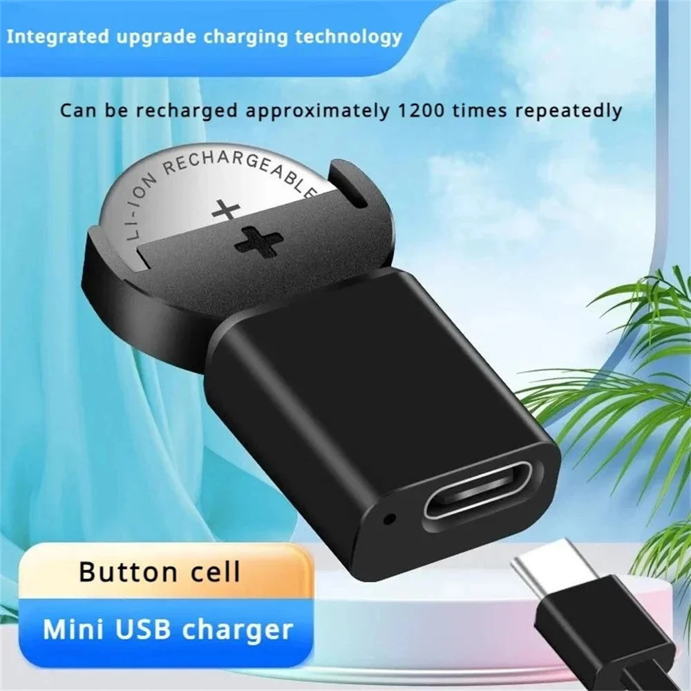 USB-C Lithium Coin Battery Charger | LIR2032 LIR2025 LIR2016
