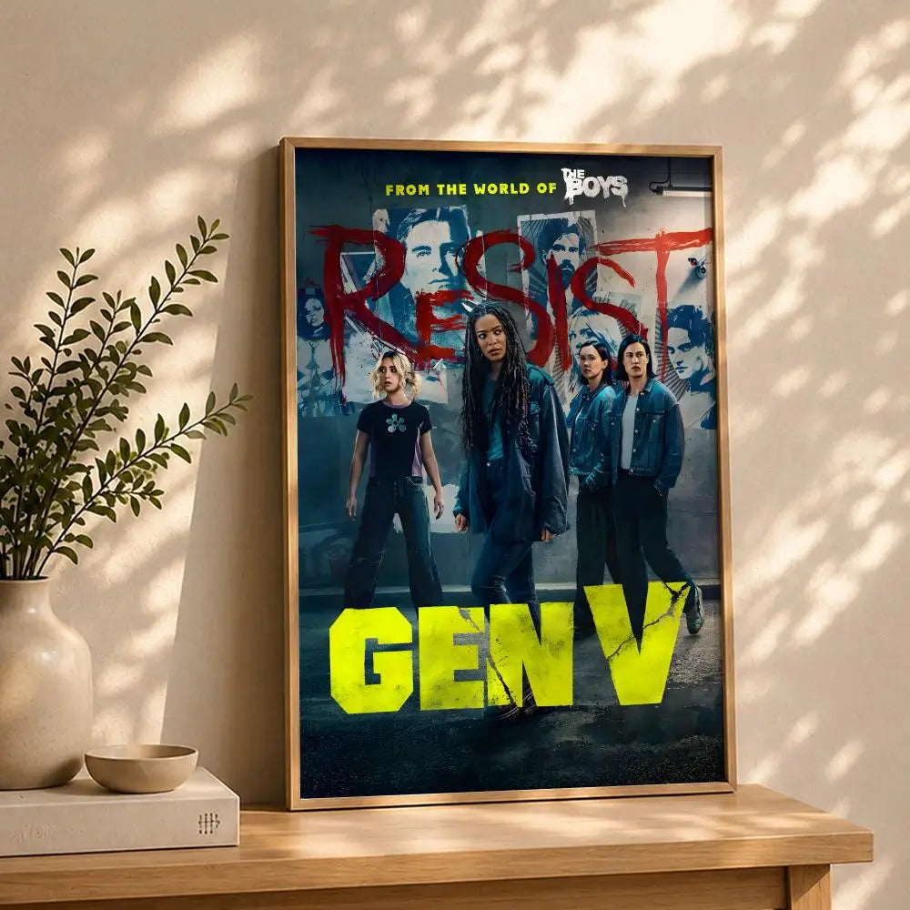 TV G-Gen VS Poster HD Self Adhesive Waterproof Wall Art Ideal for Home Office Dorm Bedroom Great Gift Peaceful Pleasures Health and Wellness