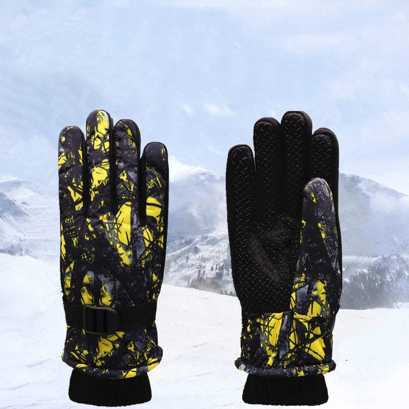 Kids Waterproof Ski Mittens | Warm Winter Snow Gloves Ages 7–13