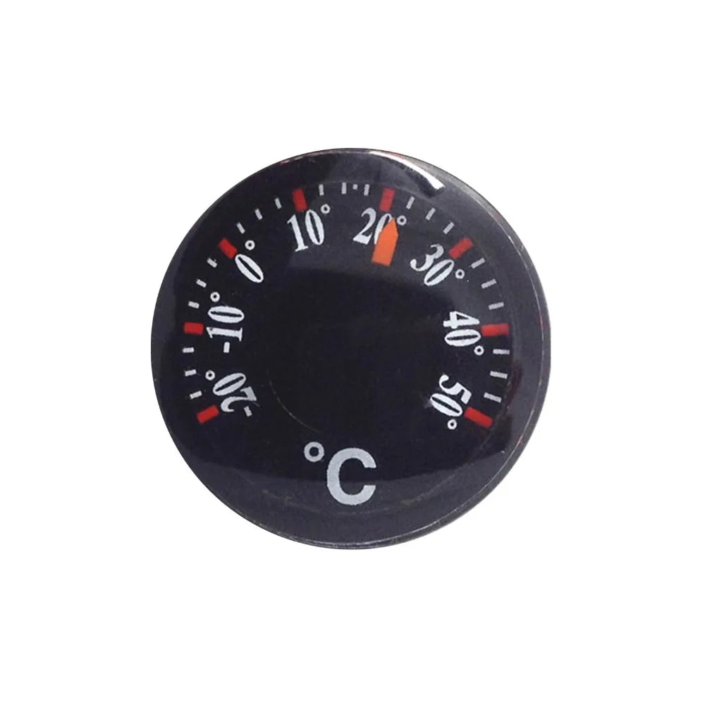 Mini 20mm Dial Thermometer Waterproof | -20°C to 50°C Dial Thermometer Peaceful Pleasures Health and Wellness black